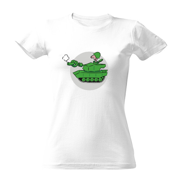 Tričko s potiskem Dámské Ne válce!