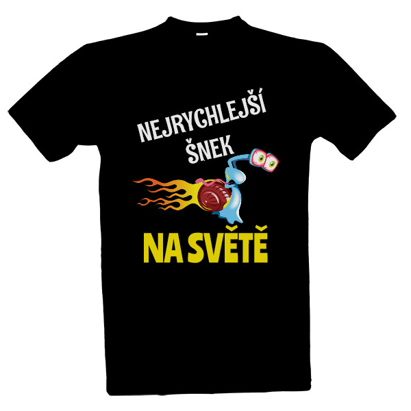 Tričko s potiskem Nejrychlejší šnek na světě