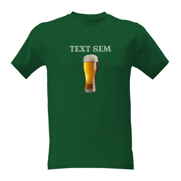 Tričko s potiskem Pivko s textem