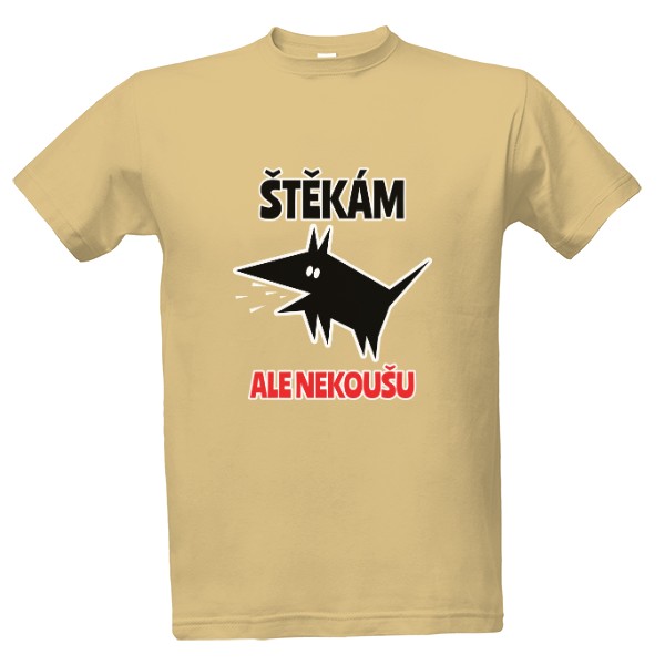 Tričko s potiskem Štěkám, ale nekoušu